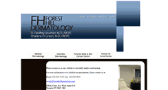 Desktop Screenshot of foresthilldermatology.com